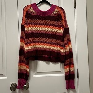 Free People Multicolor Striped Sweater